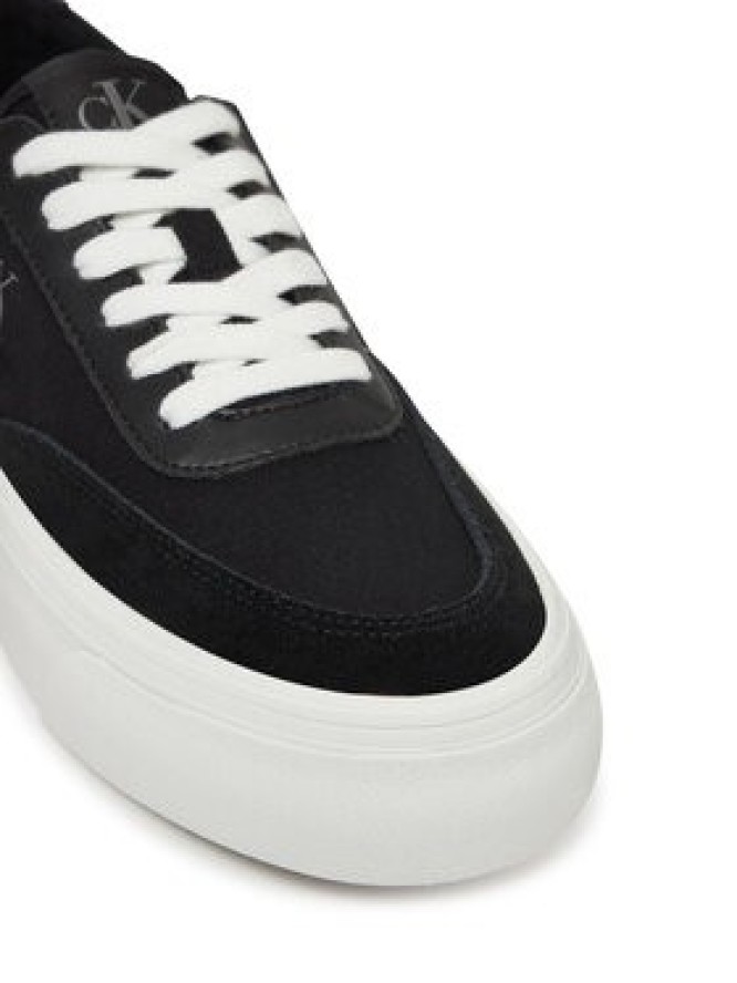 Calvin Klein Jeans Sneakersy Vulc Flatform Low Cv Mix Mg YW0YW01770 Czarny