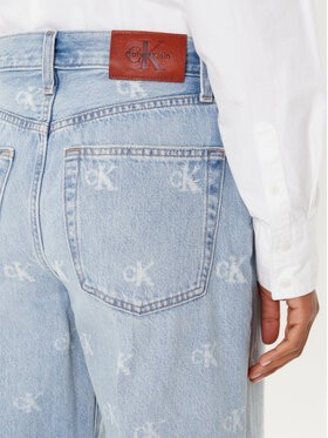 Calvin Klein Jeans Jeansy LV047C785G Niebieski Wide Leg