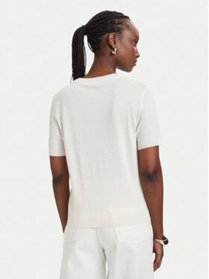 Patrizia Pepe T-Shirt 2M4542/J419-W417 Kremowy Regular Fit