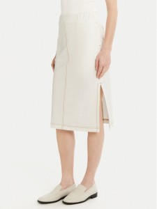 Max Mara Leisure Spódnica midi Otto 2516771017 Biały Regular Fit