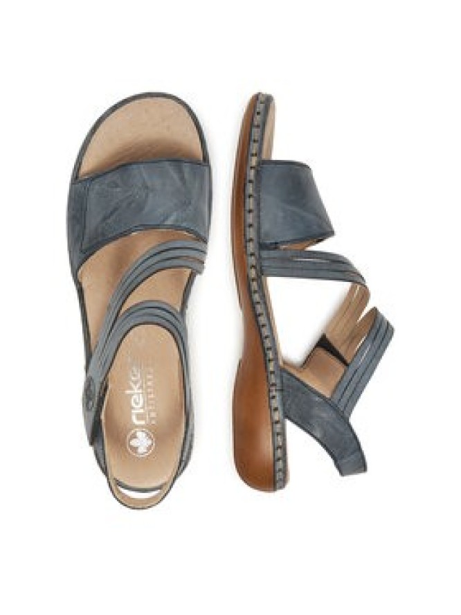 Rieker Sandały 65964-12 Niebieski