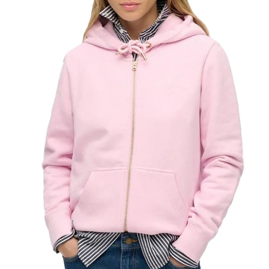 Damska bluza z kapturem zapinana na zamek Superdry Essential Logo Hb