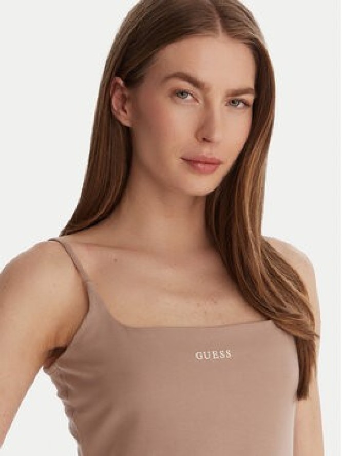 Guess Top V6GP18 K3470 Beżowy Regular Fit