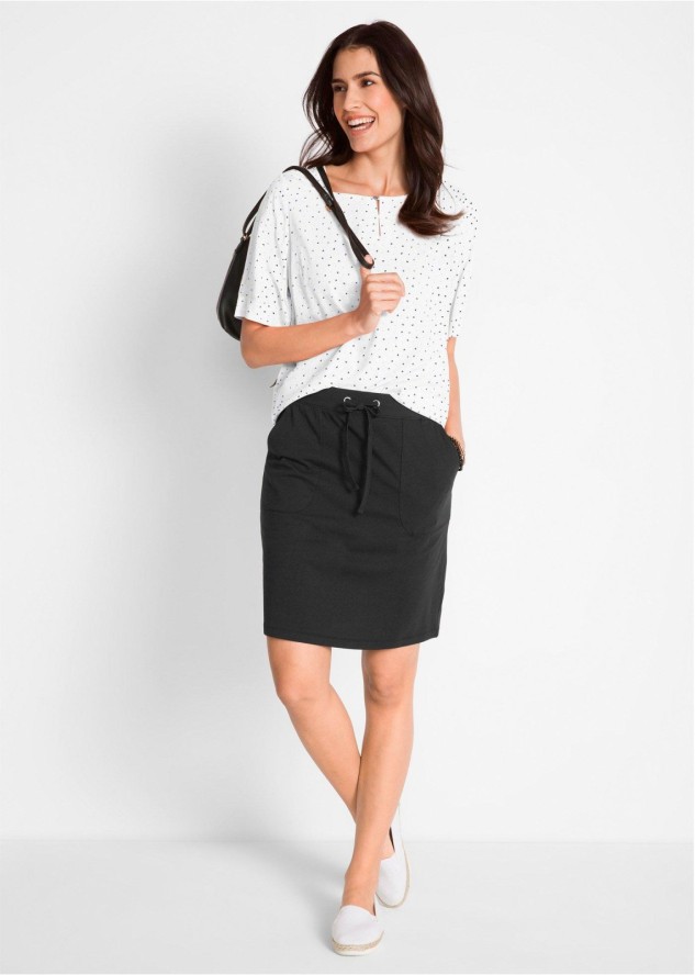 Spódnica z bawełny organicznej ze stretchem