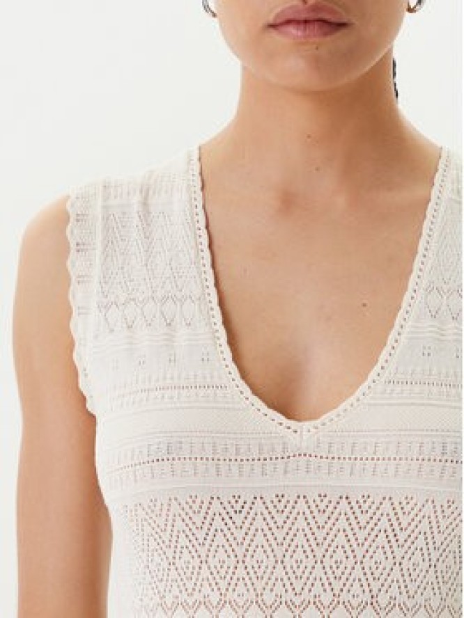 Morgan Sukienka dzianinowa 242-RMALISA Beżowy Slim Fit