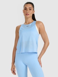 4F Top treningowy szybkoschnący damski - niebieski M