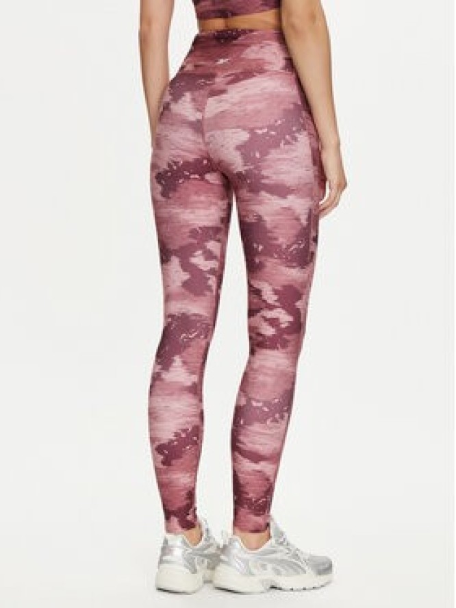 Reebok Legginsy Id Train Camo 100035803 Bordowy Slim Fit