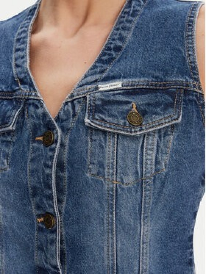 Guess Jeans Kamizelka W5GN74 D5M46 Granatowy Regular Fit