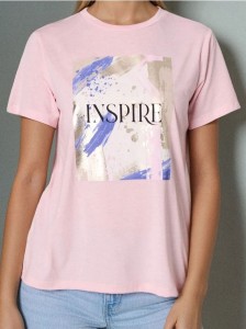 Koszulka z nadrukiem - różowy