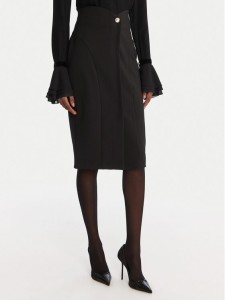 Rinascimento Spódnica ołówkowa CFC0125561003 Czarny Slim Fit
