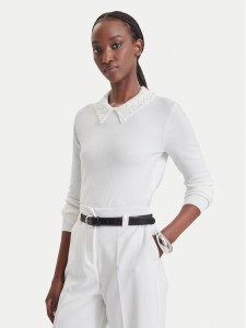 Fracomina Sweter FR26WT7027K506R9 Kremowy Regular Fit