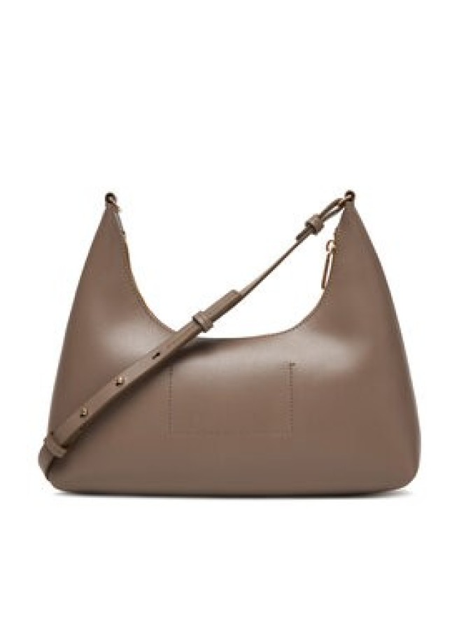 Calvin Klein Torebka Foil Logo Conv Shoulder Bag LV04F3272G Beżowy