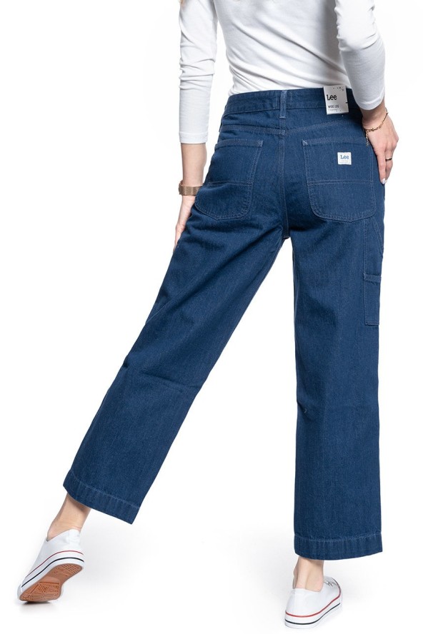DAMSKIE SPODNIE JEANSOWE LEE WIDE LEG CARPENTER L31HKEIV 112107142