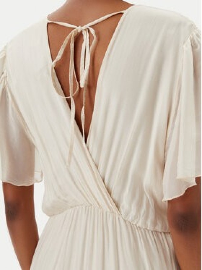 Haveone Sukienka letnia AFF-N006 Écru Loose Fit