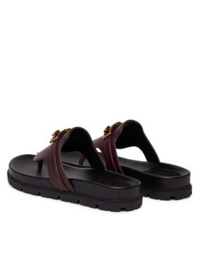 Guess Japonki FLJFRR LEA03 Bordowy