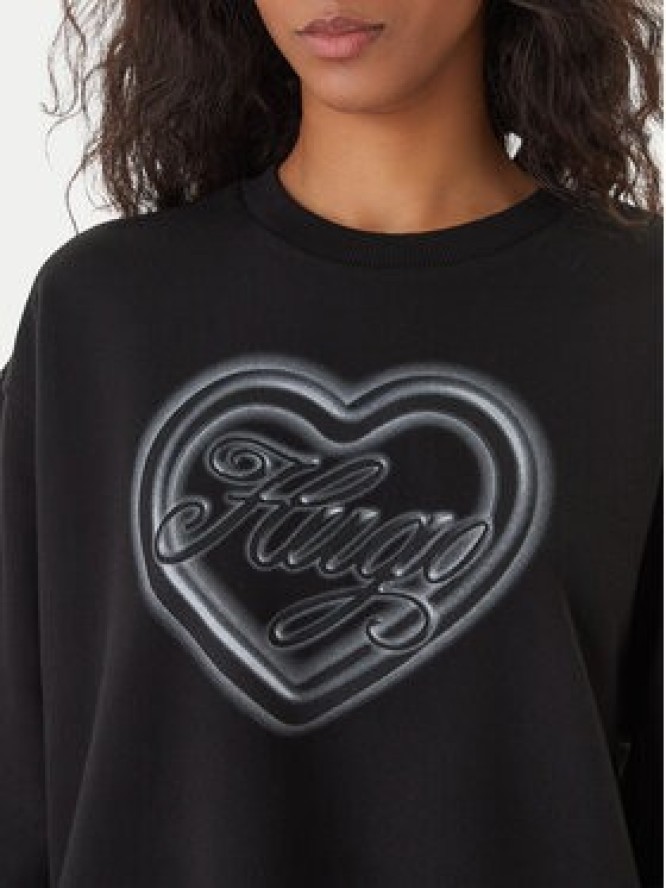 HUGO Bluza Classic 50560782 Czarny Relaxed Fit