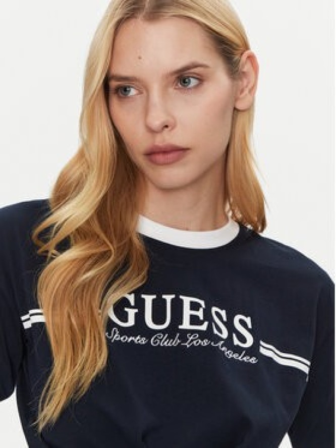 Guess T-Shirt V5GI05 I3Z14 Granatowy Regular Fit