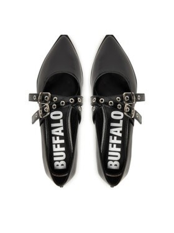 Buffalo Baleriny Marly Cross 1621026 Czarny