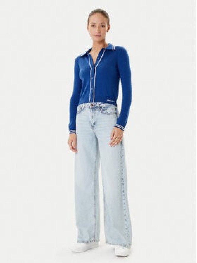 Guess Jeans Kardigan W5YR32 Z3HO2 Niebieski Regular Fit