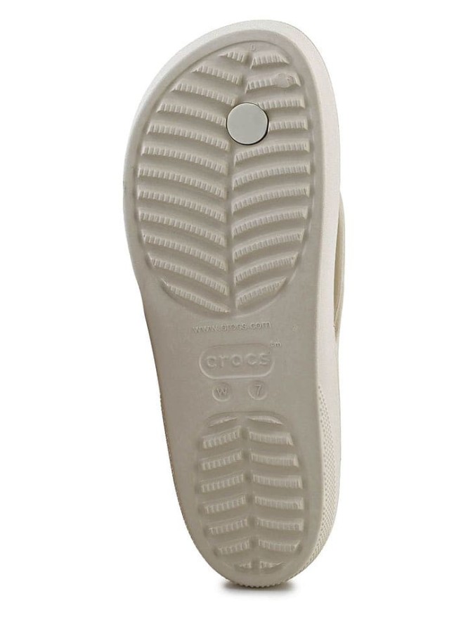 Crocs Japonki "Classic Platform" w kolorze kremowym rozmiar: 41/42