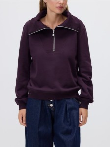Bluza z wysokim golfem - ciemnofioletowy
