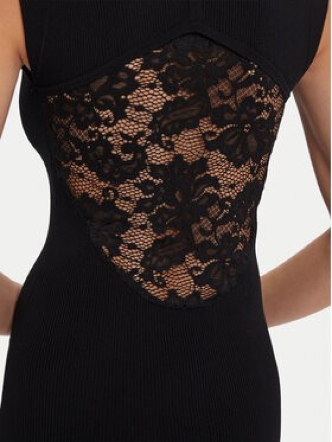 Morgan Sukienka dzianinowa 252-RMLISEA Czarny Slim Fit