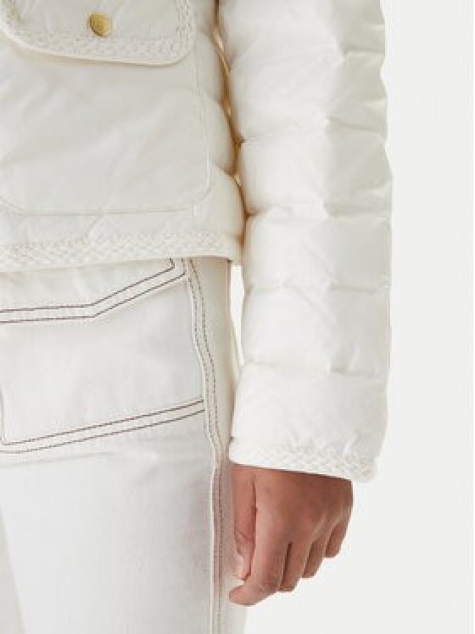 Tommy Hilfiger Kurtka przejściowa WW0WW49660 Biały Regular Fit