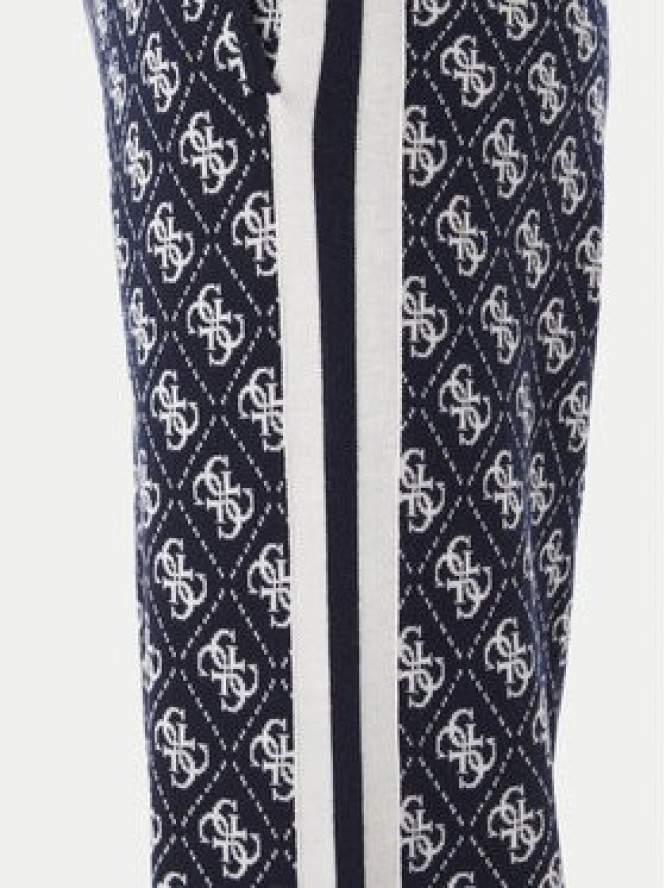 Guess Spodnie dzianinowe V6BB01 Z1483 Granatowy Regular Fit