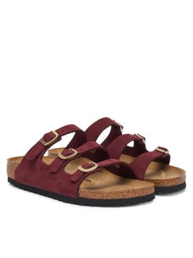 Birkenstock Klapki Florida 1033172 Bordowy