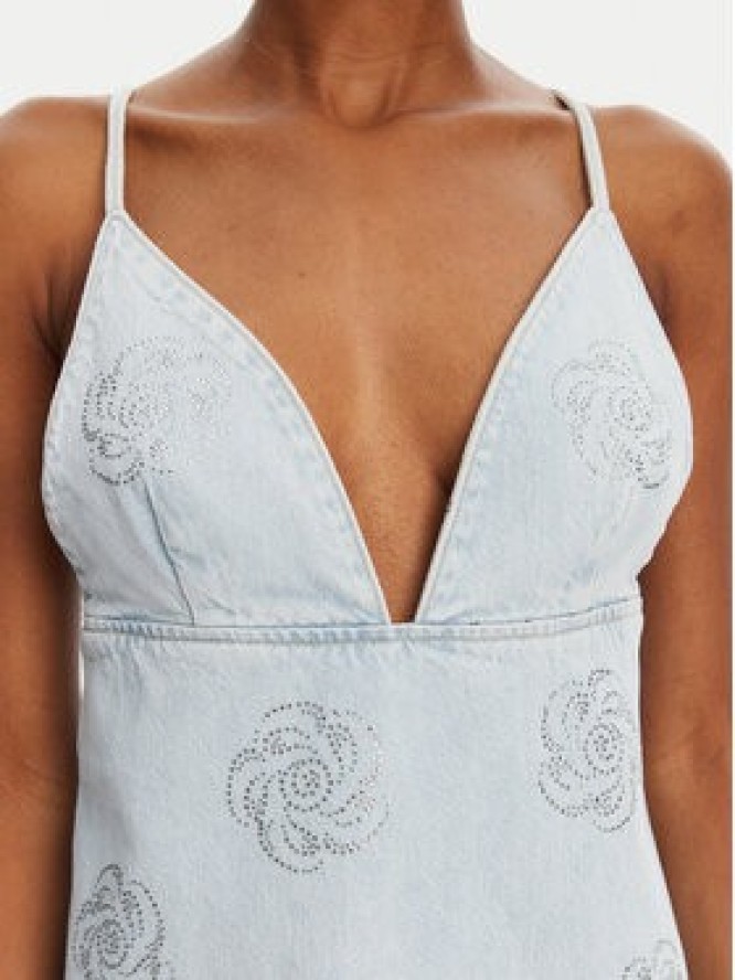 ROTATE Sukienka jeansowa 1140641468 Błękitny Slim Fit