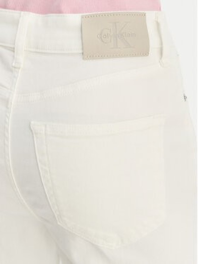 Calvin Klein Jeans Jeansy LV047F746G Biały Flare Fit