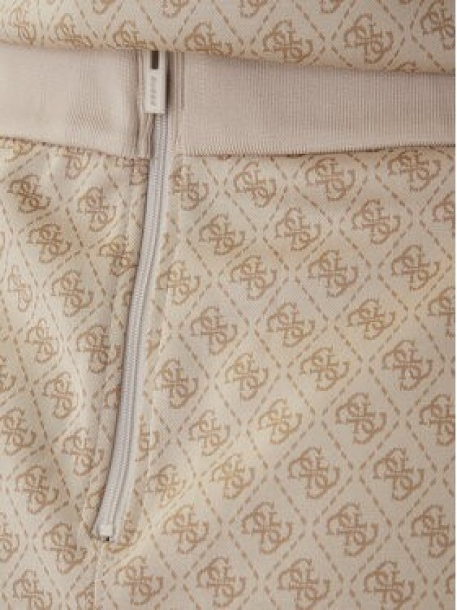 Guess Spódnica dresowa V6RD04 K2042 Beżowy Classic Fit