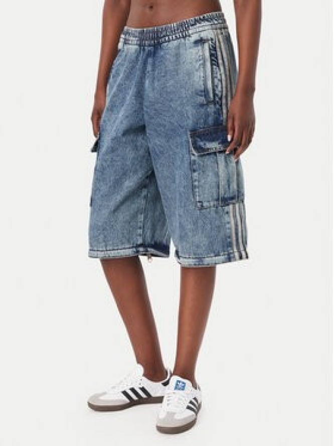 adidas Jeansy KQ6479 Niebieski Oversize