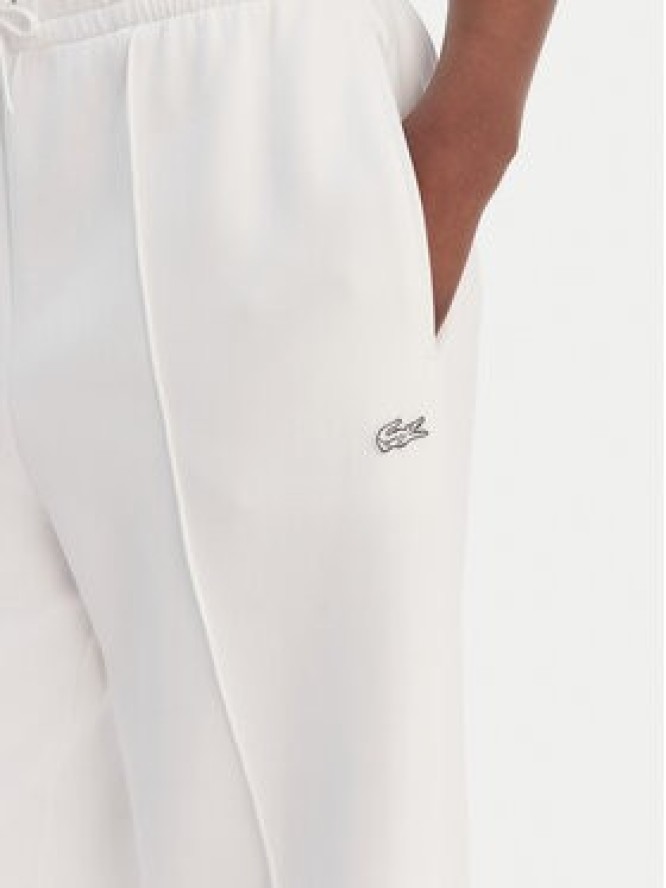 Lacoste Spodnie dresowe XF0041 Biały Relaxed Fit