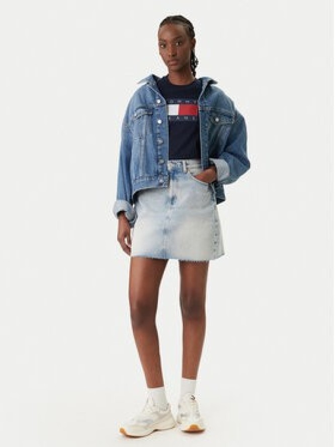 Tommy Jeans Spódnica jeansowa DW0DW22716 Błękitny Mom Fit