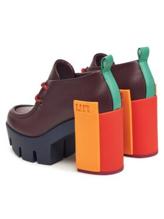 United Nude Półbuty Grip Moc Mid 1095792416 Bordowy