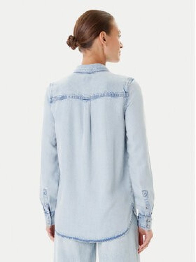 Guess Koszula jeansowa W5YH33 D4N61 Niebieski Regular Fit