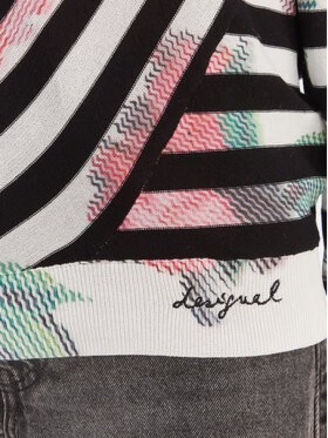 Desigual Sweter 26SWJF01 Kolorowy Regular Fit