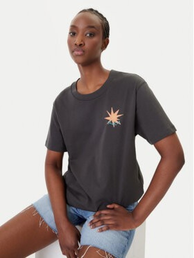 RVCA T-Shirt Pegasus EVJZT00165 Czarny Easy Fit