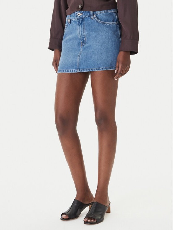 HUGO Spódnica jeansowa Galanie_B 50559551 Niebieski Regular Fit