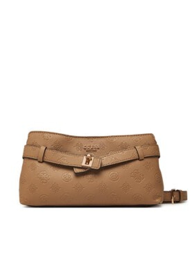 Guess Torebka Ella Logo Mini HWPD97 46730 Beżowy ciemny