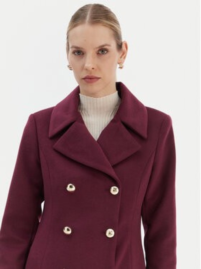 Rinascimento Płaszcz przejściowy CFC0126730003 Bordowy Regular Fit