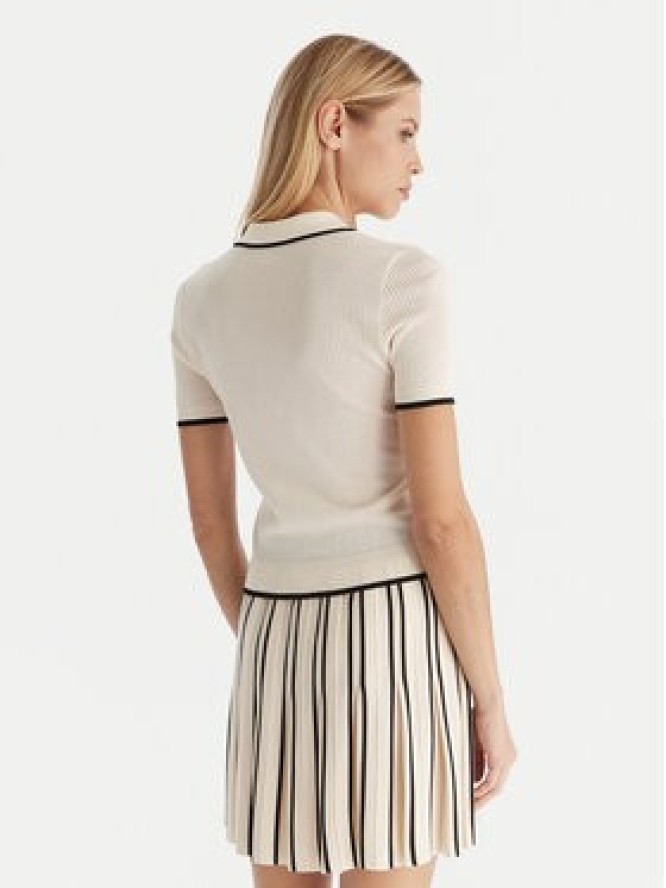 Guess Polo Polo sweater Beżowy Slim Fit