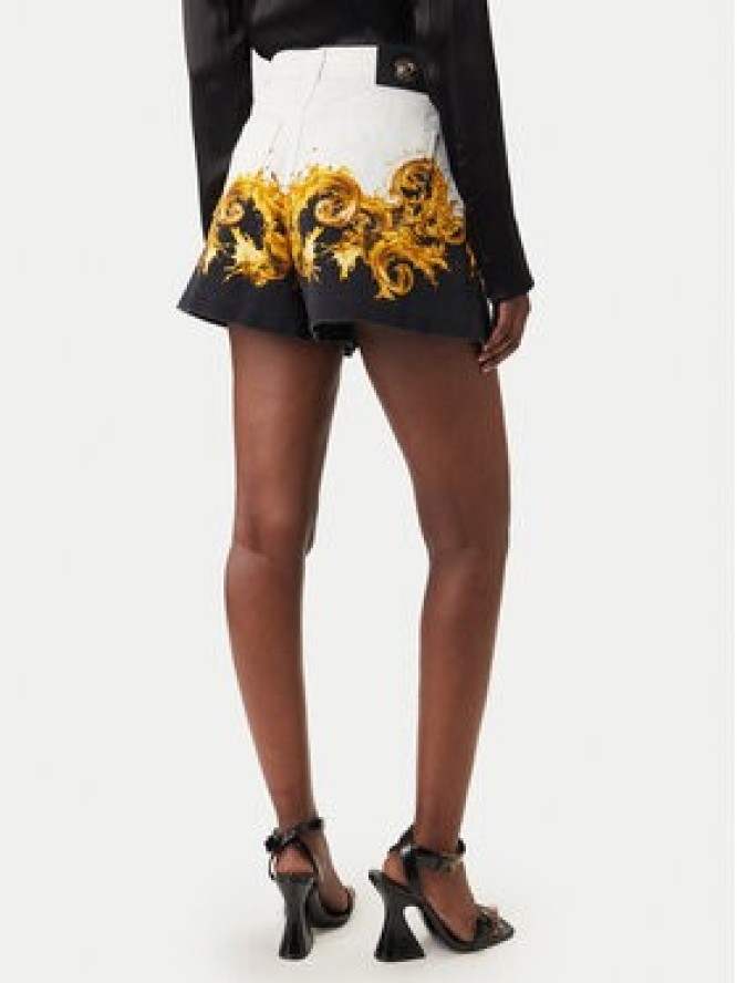 Versace Jeans Couture Szorty materiałowe 80HAD55P ES163 Biały Straight Fit