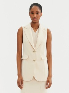 Rinascimento Kamizelka CFC0122763003 Beżowy Regular Fit