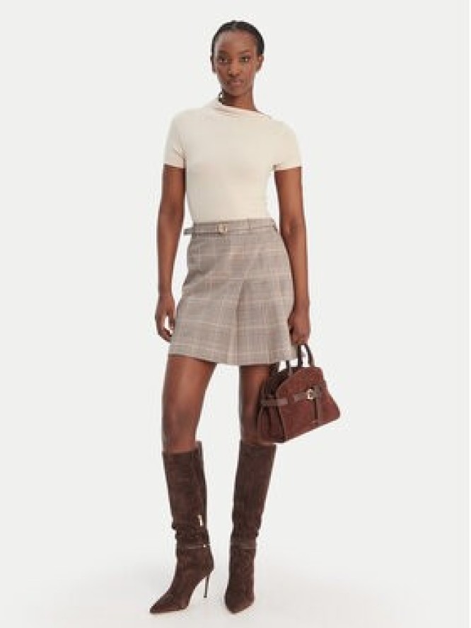 Guess Spódnica mini W6RD55 WJ642 Brązowy Regular Fit