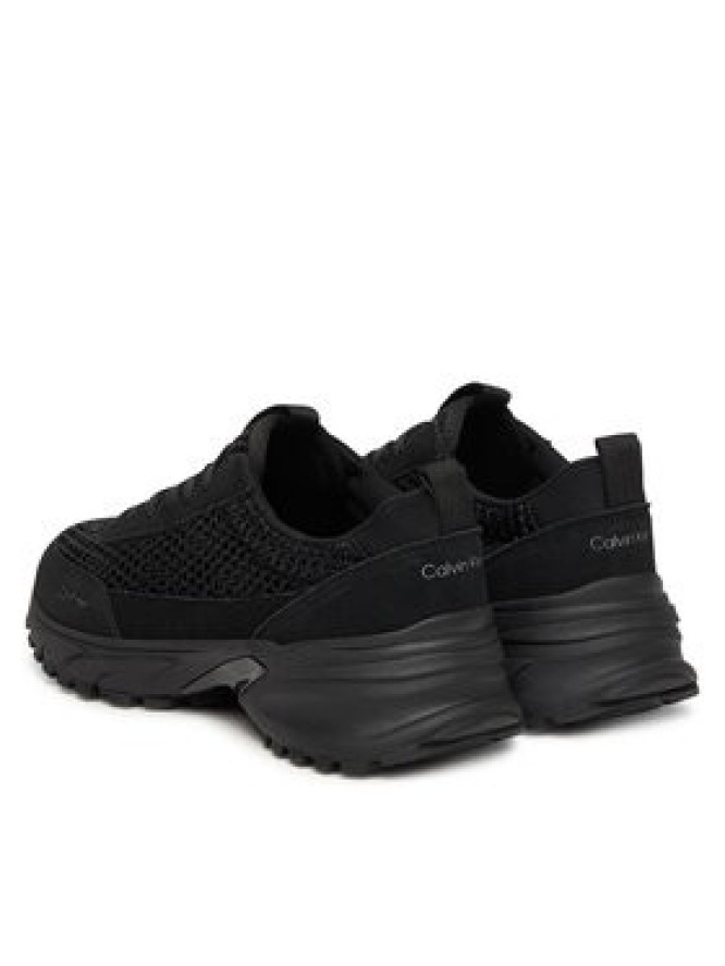 Calvin Klein Sneakersy Hike Runner Lace Up Techmix YW0YW02030 Czarny