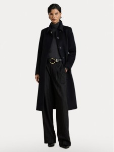 LAUREN RALPH LAUREN Płaszcz wełniany 297P23444002 Brązowy jasny Regular Fit