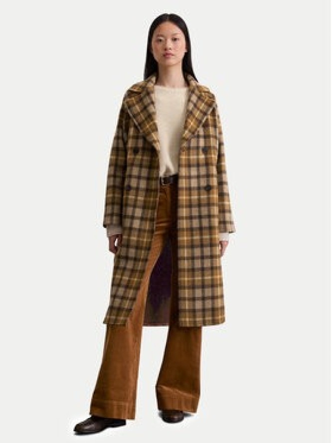 Marc O'Polo Płaszcz wełniany 508 0183 71151 Brązowy Relaxed Fit