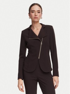 Rinascimento Marynarka CFC0130203003 Brązowy ciemny Slim Fit